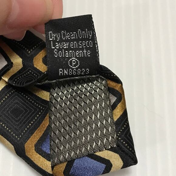 George Square Pattern Silk Necktie - Picture 5 of 5